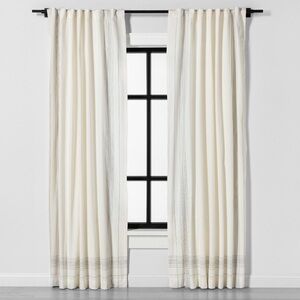 Hearth & Hand Cream Curtains with Subtle Lines